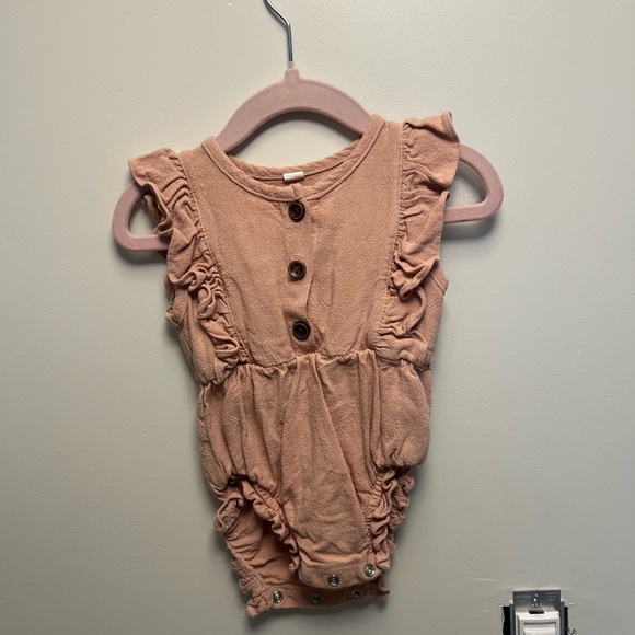 Pink Ruffled Button-Down Dress - Picture 2 of 4